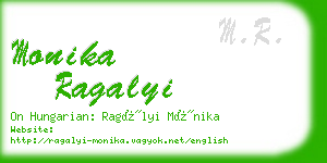 monika ragalyi business card